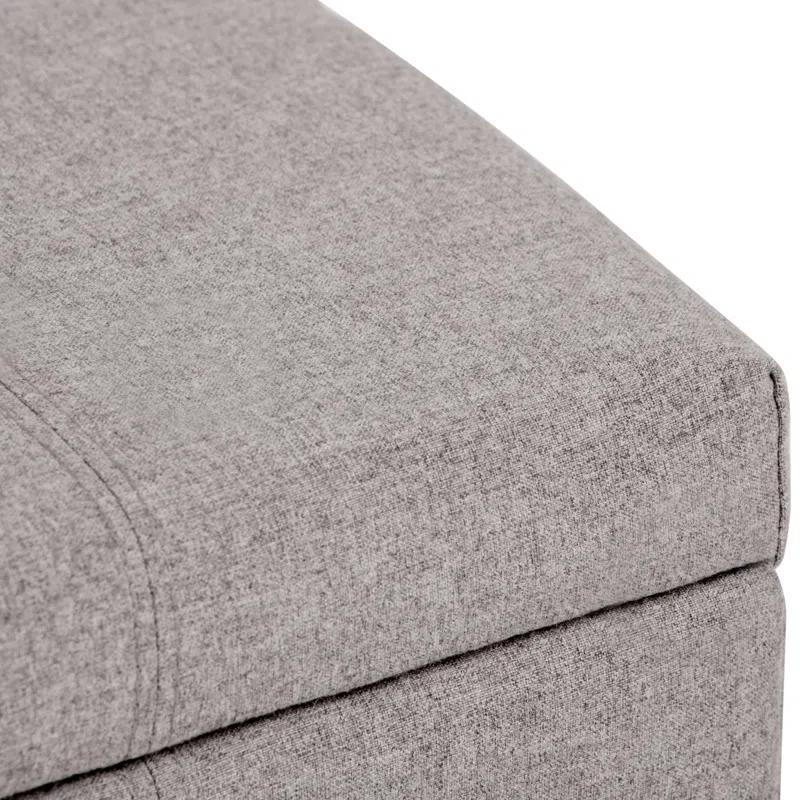 Dover Polyester Blend Upholstered Storage Bench