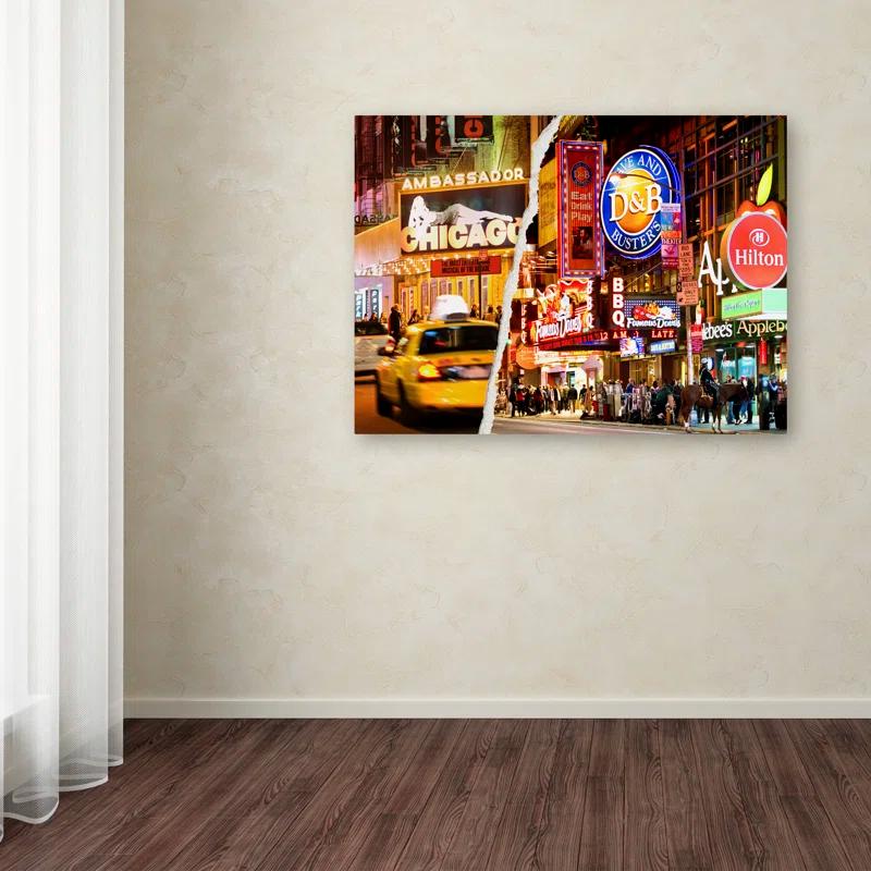 Trademark Fine Art " Times Square Colours " by Philippe Hugonnard