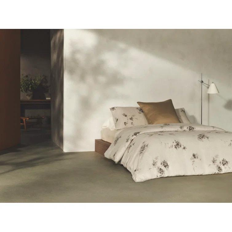 Calvin Klein Calvin Klein Aquarelle Floral Cotton Grey Comforter Set