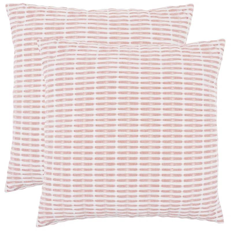 Pleated Please Striped Cotton Pillow Cover (Set of 2)