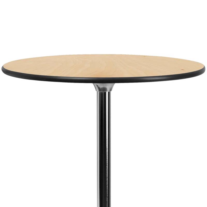 Flash Furniture Marrel Round Wood Cocktail Table with Columns by Flash Furniture