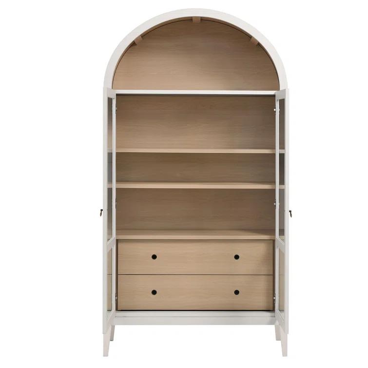 Modway Nolan 74" Tall Arched Storage Display Cabinet