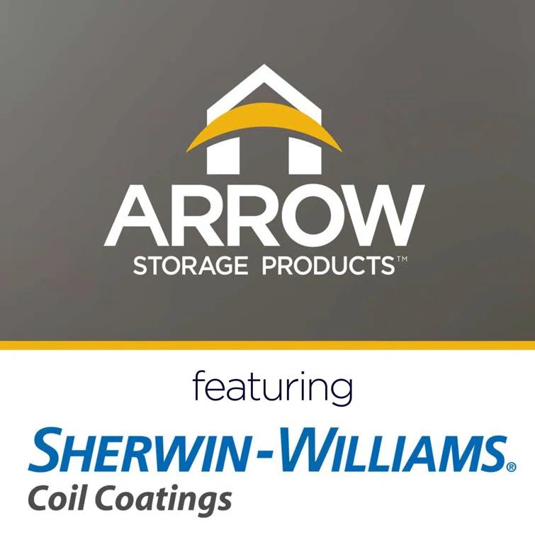 Arrow Steel Carport, Galvanized Black/Charcoal