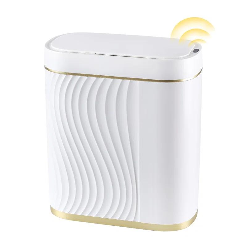 RFVT Small Automatic Trash Bin 2 Gallon Motion sensor. For bath, kitchen. Slim, waterproof plastic