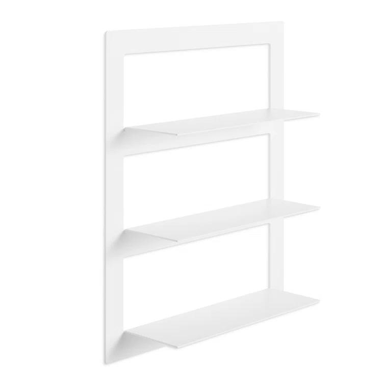 Blu Dot Shwall 3 Piece Powder Coated Metal Tiered Shelf