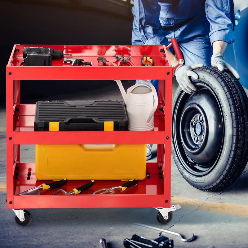 Costway 31'' H x 30'' W Utility Cart with Wheels