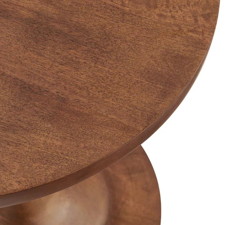 Modway Modway Lina Solid Wood Pedestal End Table