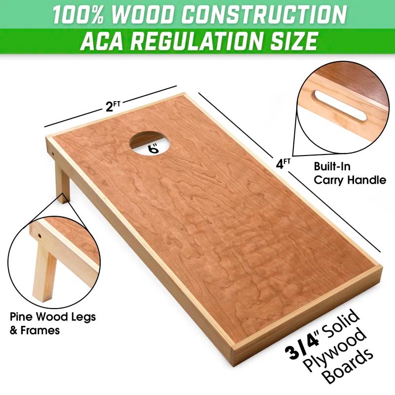 4' x 2' Commercial Grade Cornhole Boards Set