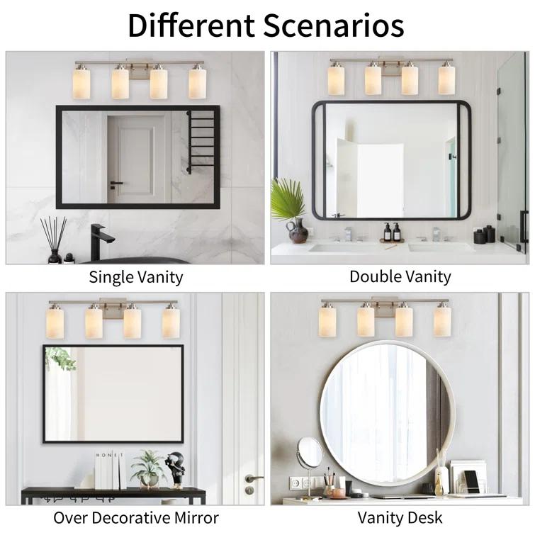 Kawoti Vanity Light With Frosted White Glass