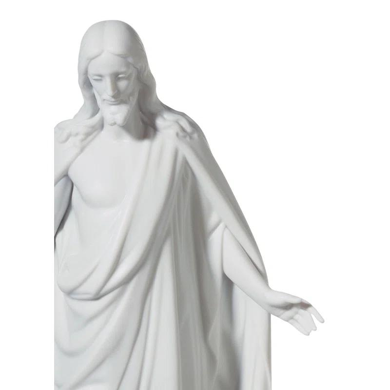 Lladro Christ Figurine. Left