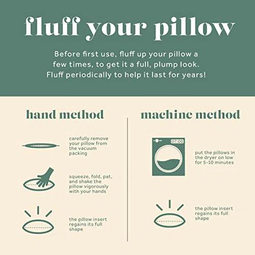 ComfyDown ComfyDown 95% Feather 5% Down Rectangle Decorative Pillow Insert Sham Stuffer