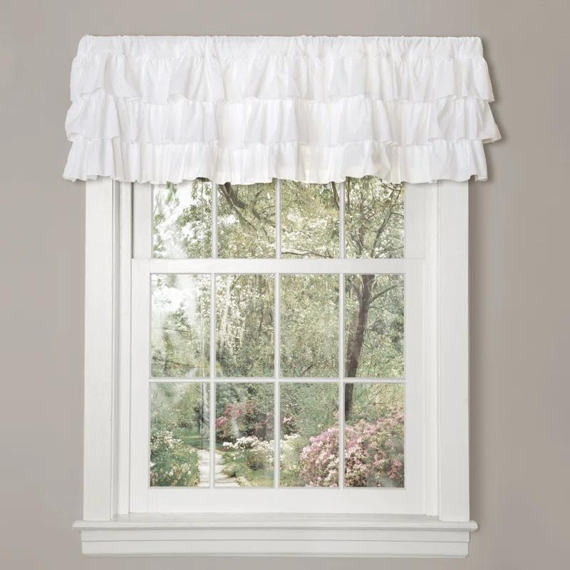 Lush Decor Belle Ruffled 84'' W Window Valance