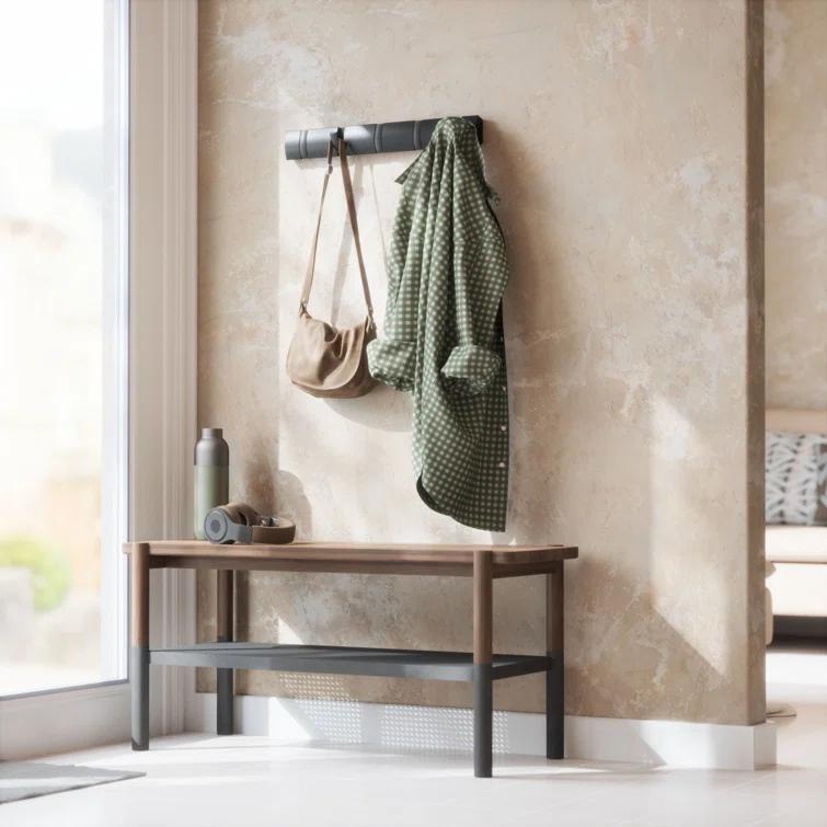 Umbra Flip Solid Wood Wall 5 - Hook Wall Mounted Coat Rack