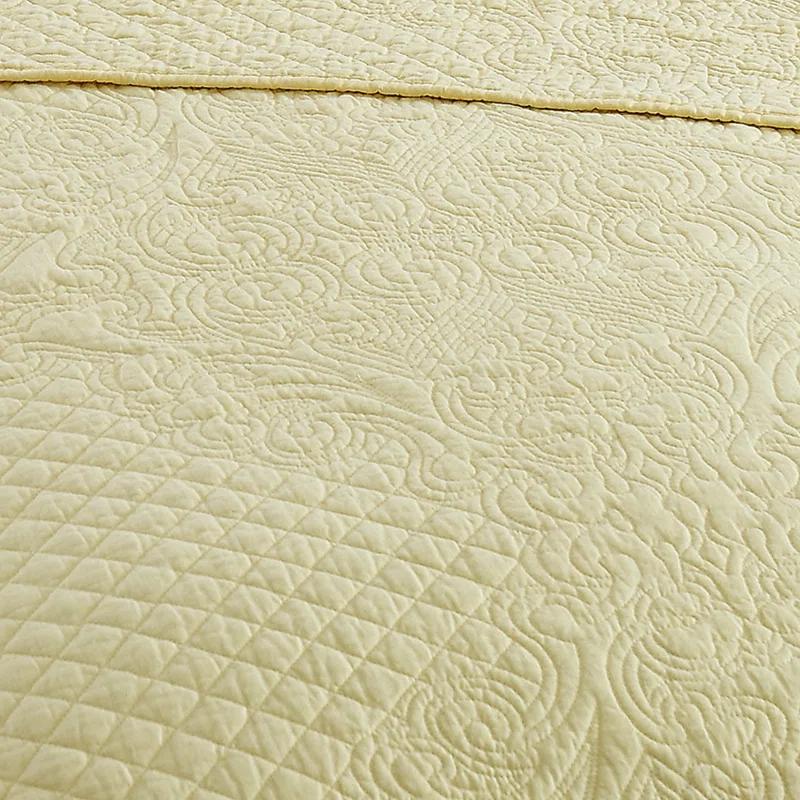 French Tile Scalloped Quilt Set Cotton Standard Quilt Set