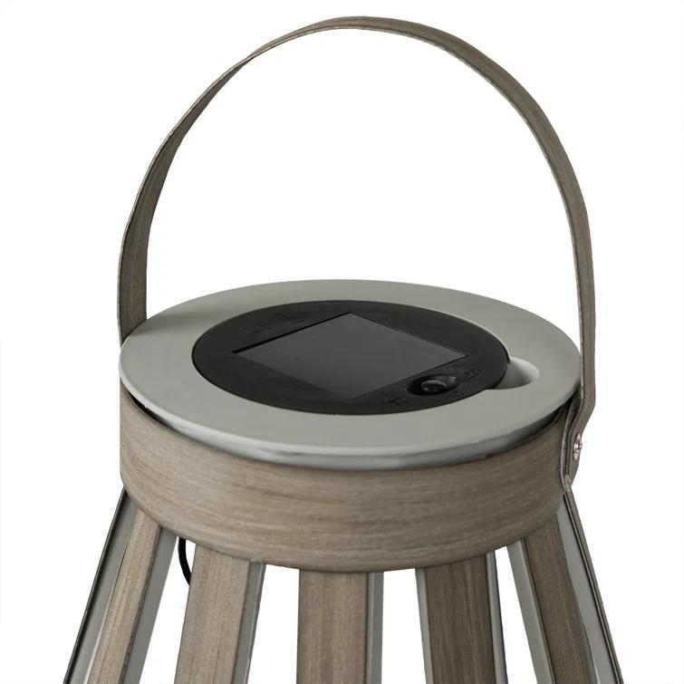 Alpine Solar Decorative Plastic Lantern w/ LED Light