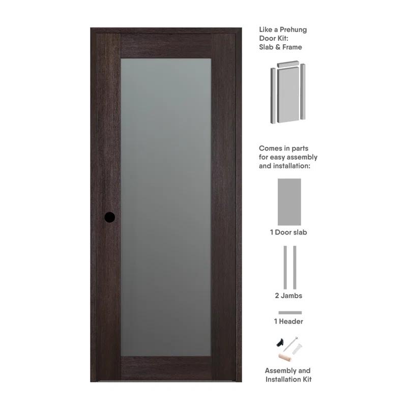 Belldinni Avon 79.37'' Solid + Manufactured Wood Paneled Prehung Door