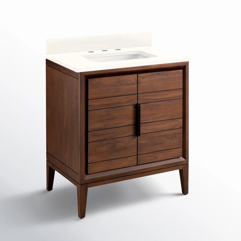 30" Aliso Single Bathroom Vanity Set with Rectangular Undermount Sink