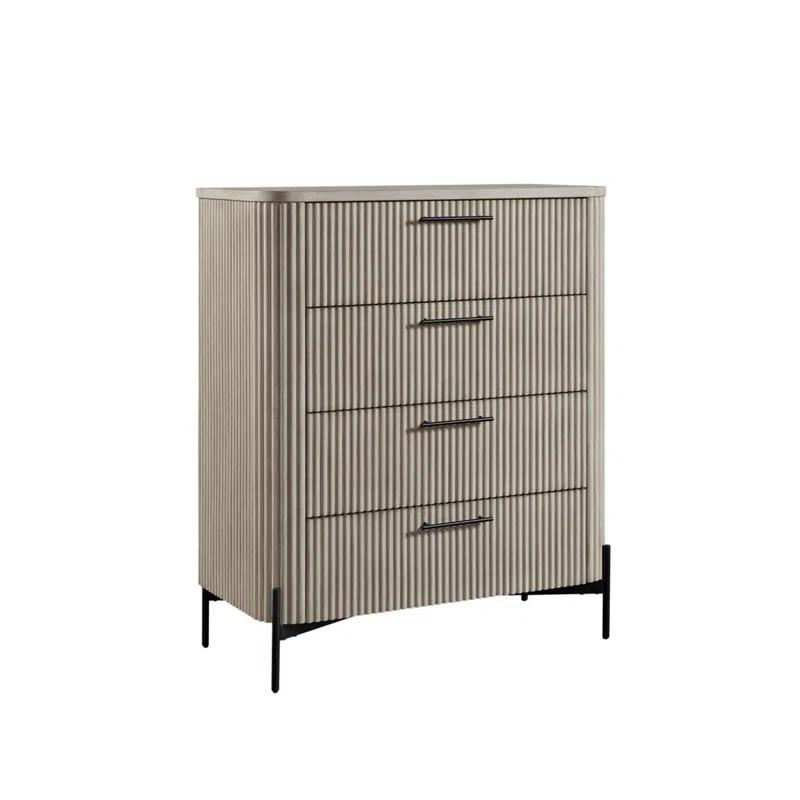 MUSSALLEM AREA RUG SPECIALIST, LLC 4 Drawer Chest - Taupe