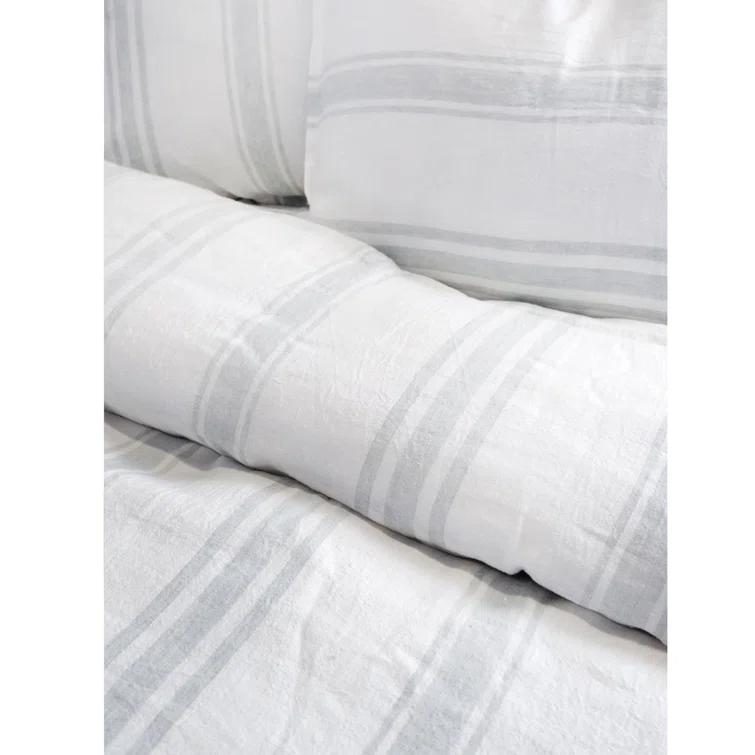 Jackson Sham by Pom Pom at Home - White and Ocean / Standard