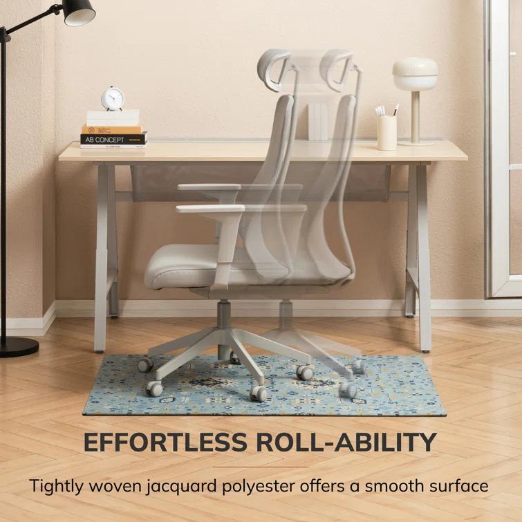 Anji Mountain Tabriz Carpet Straight Rectangular Chair Mat