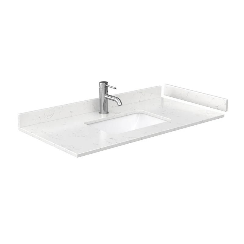Miranda 42" Freestanding Single Bathroom Vanity with Cultured Marble Top