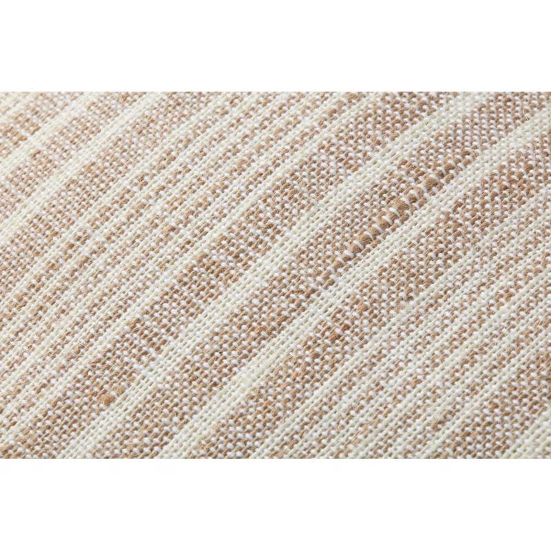 Elaine Pillow by Magnolia Home by Joanna Gaines X Loloi - Cream and Beige / 16" x 26" / Down