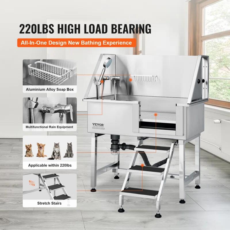 VEVOR Multi-functional Pet Bathtub