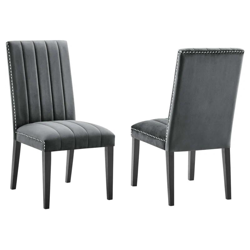 Modway Modway Catalyst Performance Velvet Dining Side Chairs - Set of 2