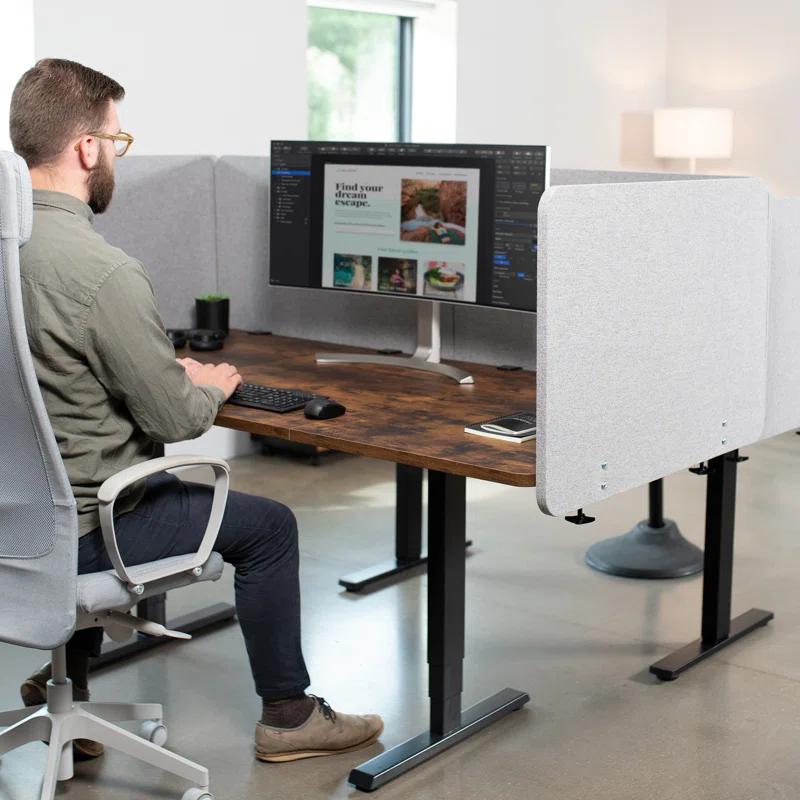 VIVO Clamp-on 24" x 24" Desktop Privacy Panel (PP-1-V024G Series)