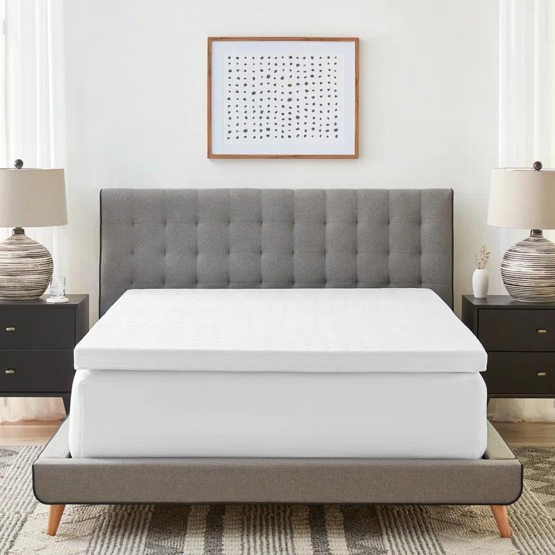 BodiPEDIC 3" Gel Memory Foam Mattress Topper with Cooling Cover