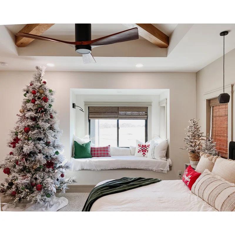 Fraser Hill Farm Fraser Hill Farm Snowy Pine Flocked Artificial Christmas Tree