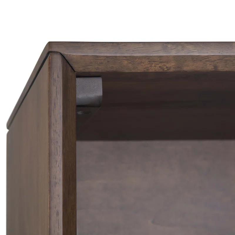 Banting 30"W Solid Wood 4 Shelf Industrial Bookcase with 2 Drawers, Adjustable Shelves, and Metal Base