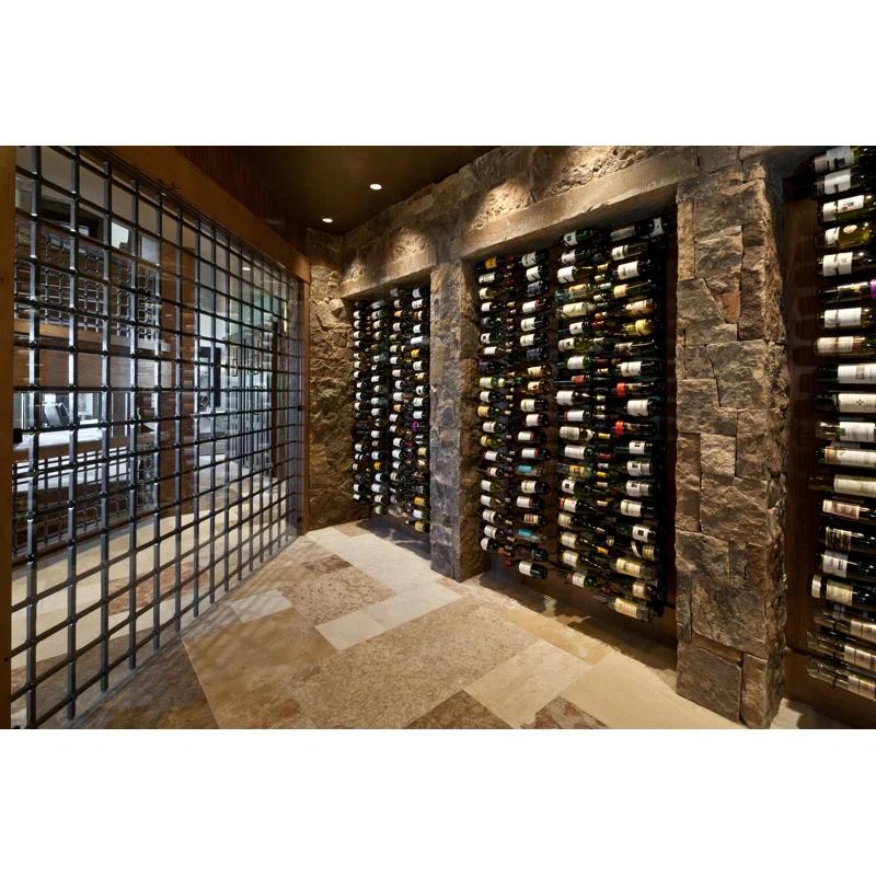 Rebrilliant Indurial 18 Bottle Wall Mounted Wine Bottle Rack