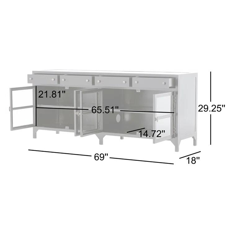 Malcom Media Console - Black