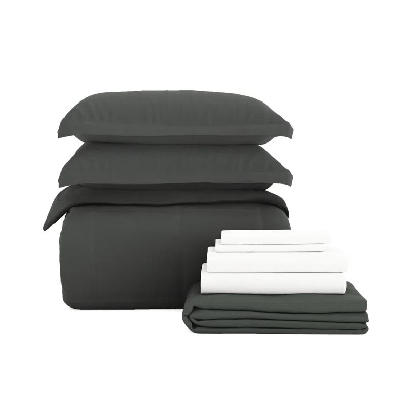 IEnjoy Home Simply Soft 8 Piece Microfiber Complete Bedding Set