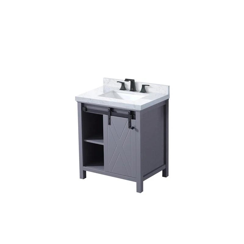 Lexora Marsyas 30 in W x 22 in D Bath Vanity