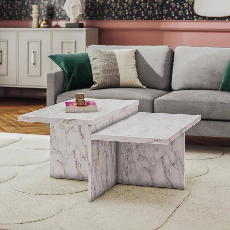 CosmoLiving by Cosmopolitan Brielle Two-Tiered Coffee Table