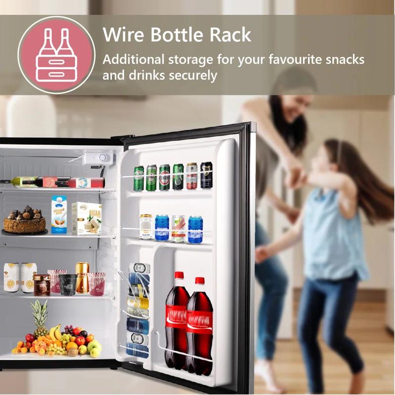 Equator Advanced Appliances Conserv 20in STAINLESS Compact Refrigerator 4.5cF Reversible Door 110V