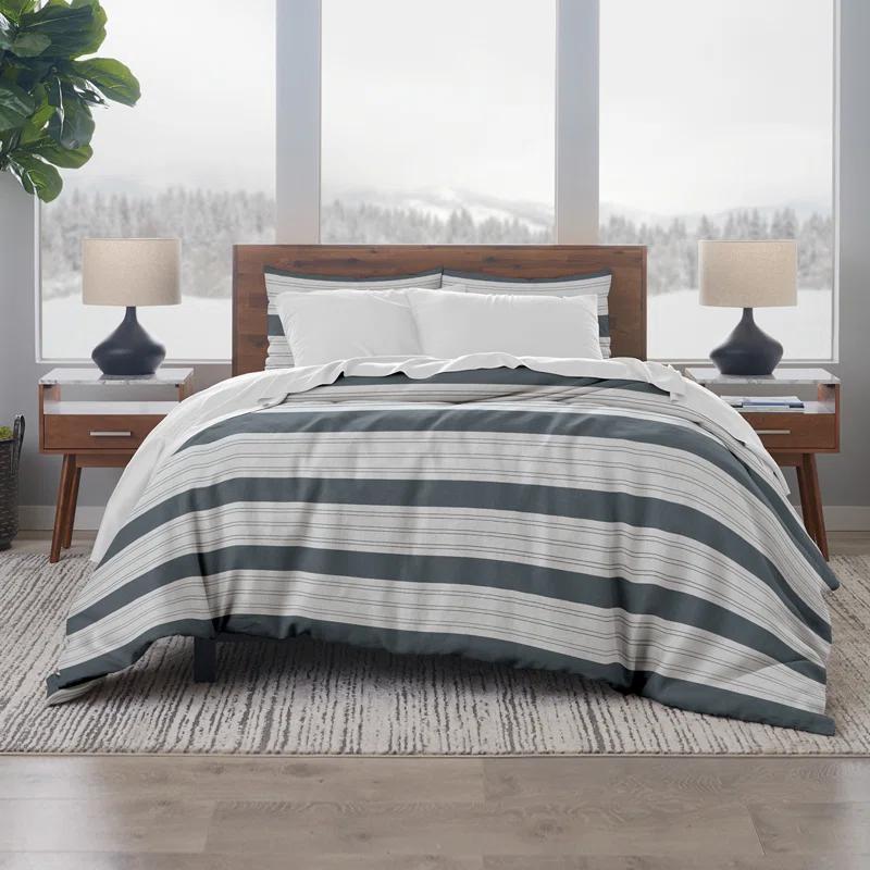 Ella Jayne Home French Linen Cotton Striped Duvet Cover Set