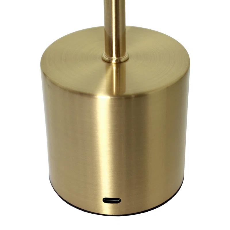 Wrought Studio™ Simple Designs 12.75" Skelly Disc Dimming & Rechargeable Cordless 4-Way Touch Sensor Stick Desk Lamp