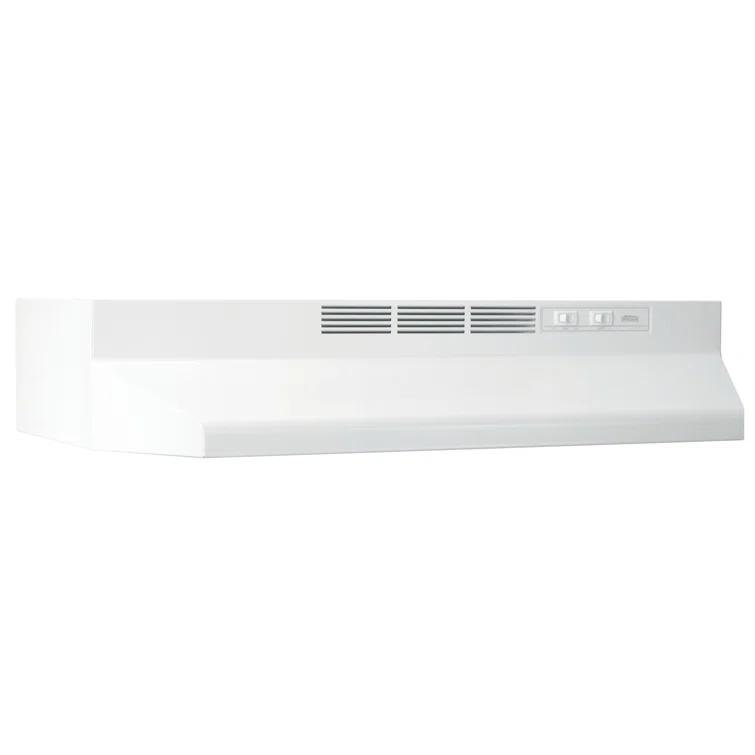 Broan NuTone Broan NuTone 24" Steel Ductless (Non-Vented) Under Cabinet Range Hood with Charcoal Filter BUEZ124WW
