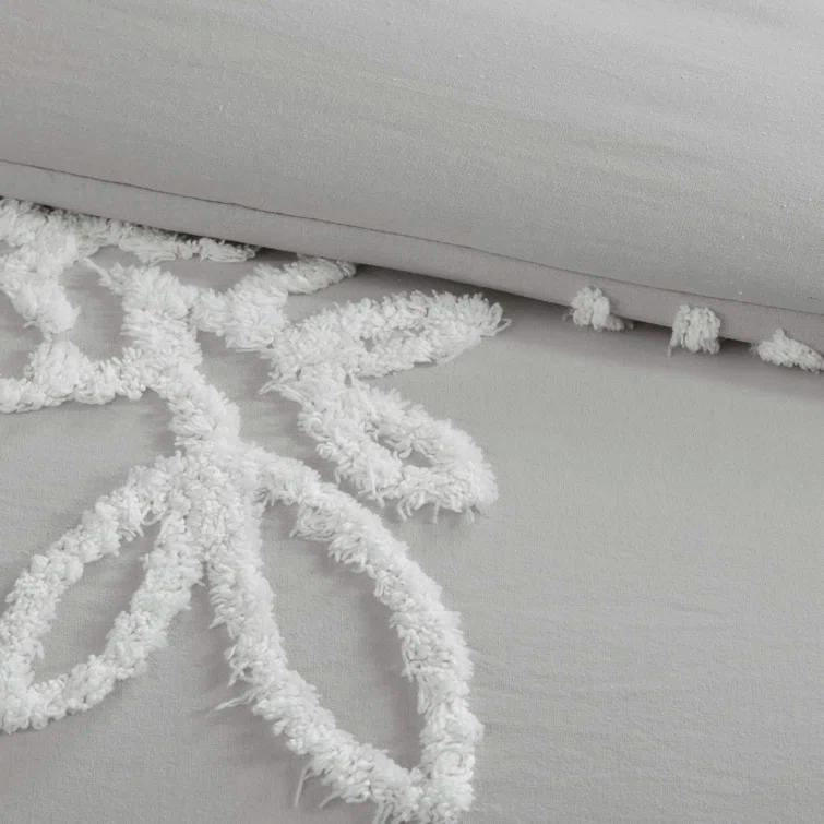 Kelly Clarkson Home Susie Tufted Cotton Chenille Floral Comforter Set & Reviews | Wayfair
