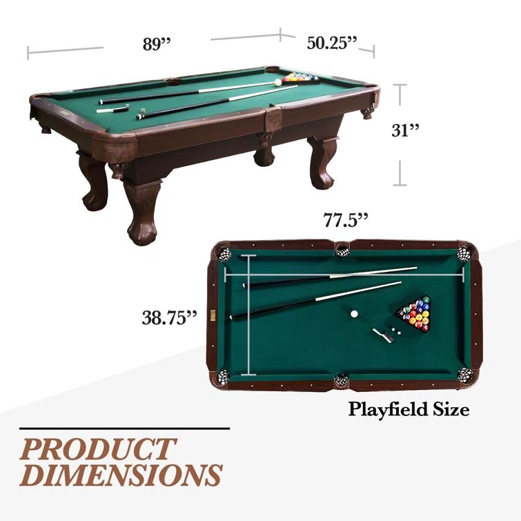 Barrington Billiards Company Barrington Springdale 7.5' Pool Table with Playing Accessories