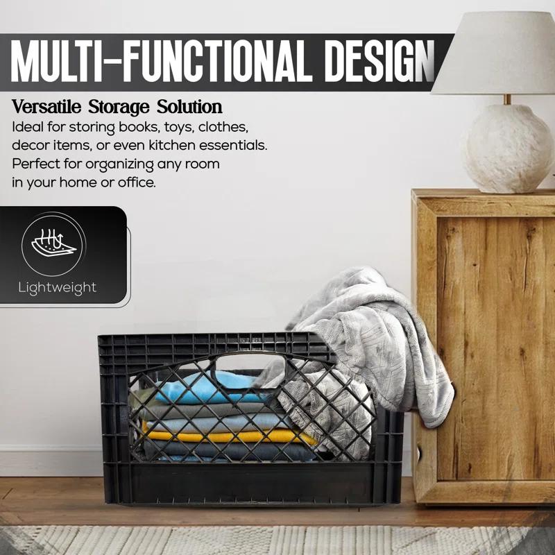 Juggernaut Storage Juggernaut Storage 24QT Plastic Heavy-Duty Milk Crate