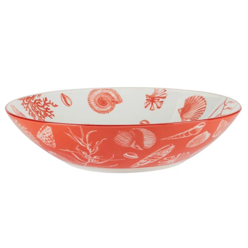 Seaside Set of 6  Soup Pasta Bowl 6 asst 9.25in Diam x 2.25in 40oz (Set of 6)