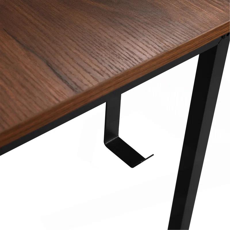 Inbox Zero Techni Mobili L-Shape Industrial Desk With Storage Shelves | Wayfair