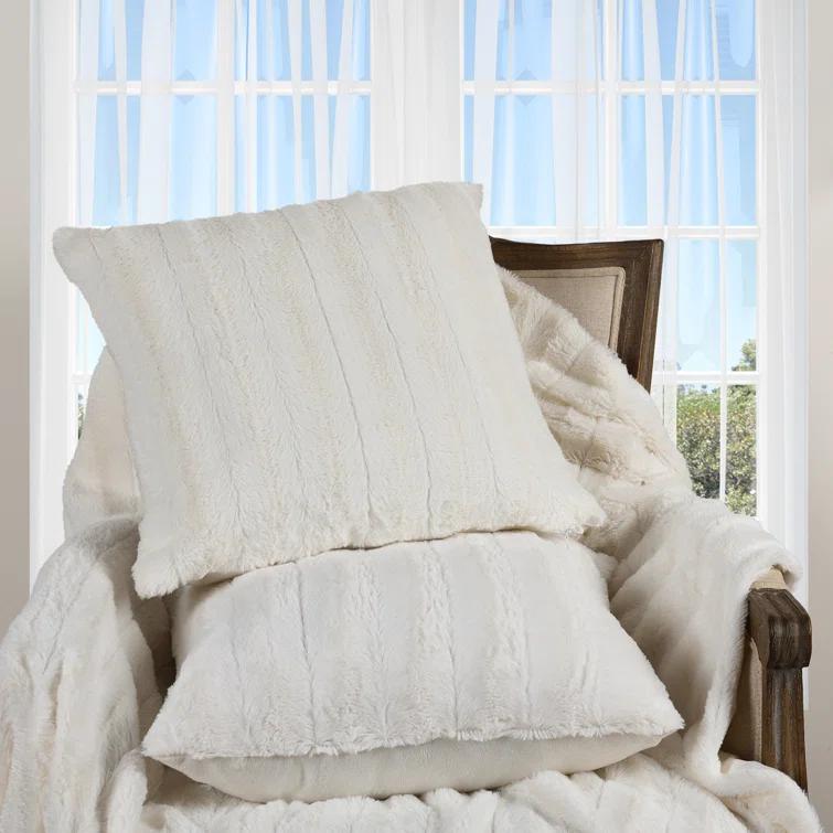 Cheer Collection FRBIN Square Pillow Cover & Insert (Set of 2)