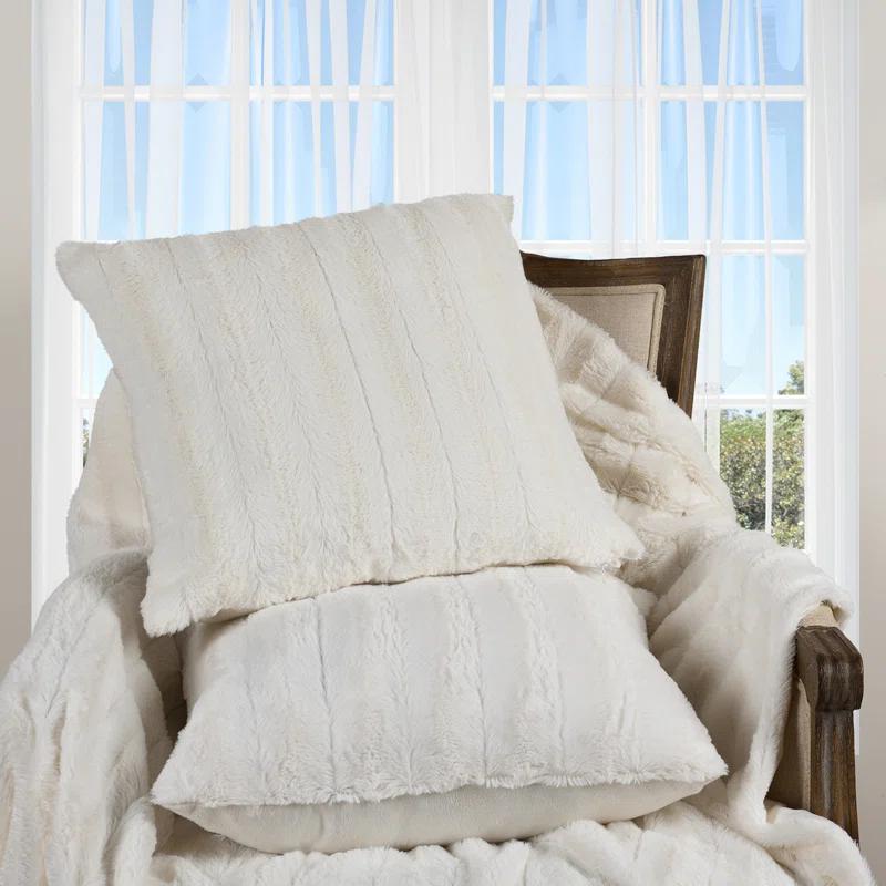 Cheer Collection FRBIN Square Pillow Cover & Insert (Set of 2)