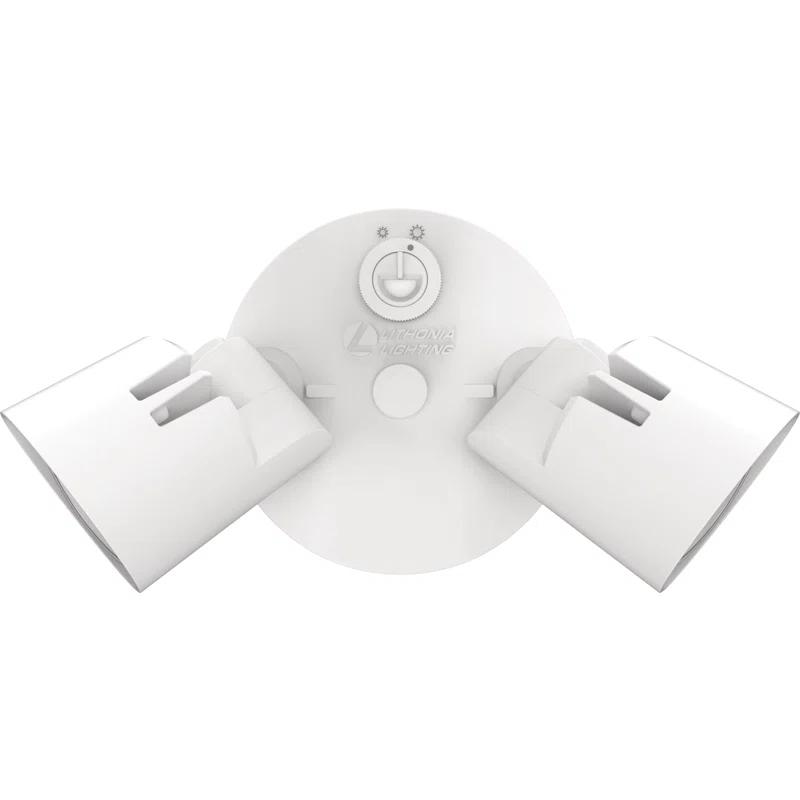 Lithonia Lighting 2 - Head Hardwired Dusk to Dawn Outdoor Security Flood Light