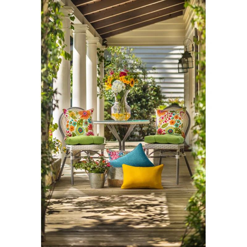Pillow Perfect Floral Indoor/Outdoor Reversible Throw Pillow (Set of 2)